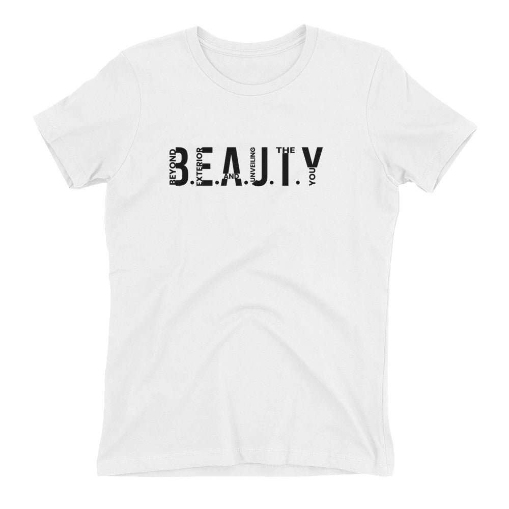 B.E.A.U.T.Y Ladies' Red Boyfriend Tee